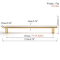 Brass & Leather Cabinet Pulls