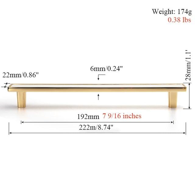 Brass & Leather Cabinet Pulls