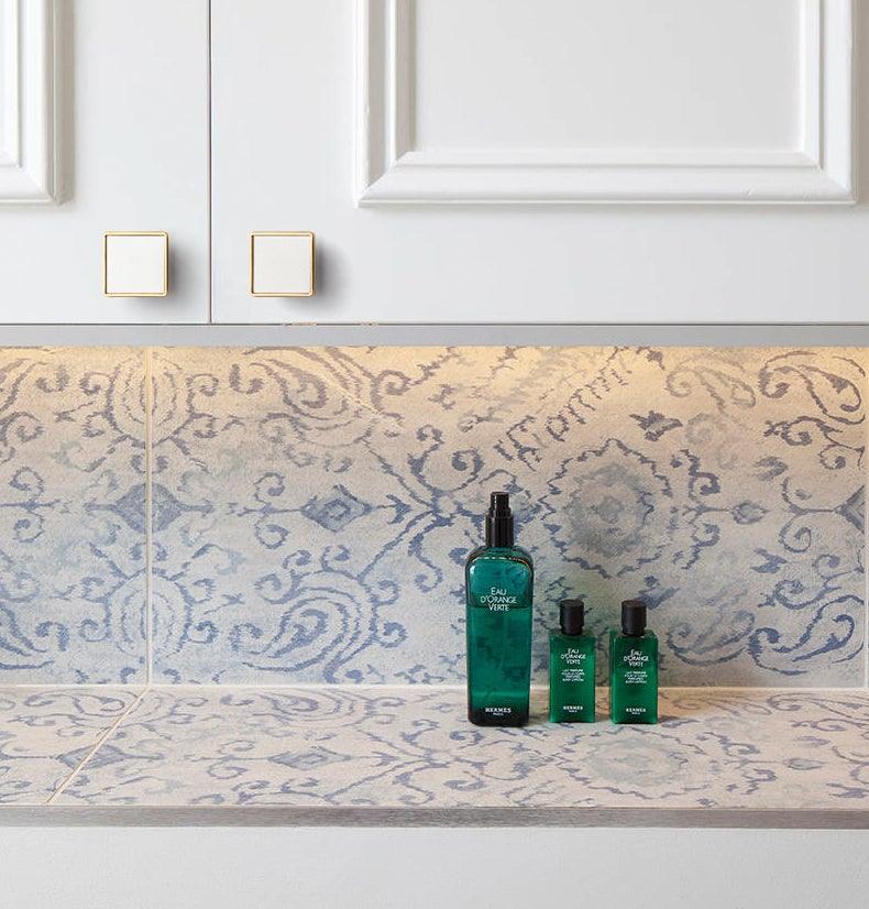 Brass & Leather Cabinet Pulls