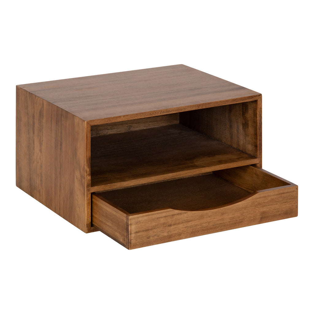 Hutton Floating Wall Shelf with Drawer