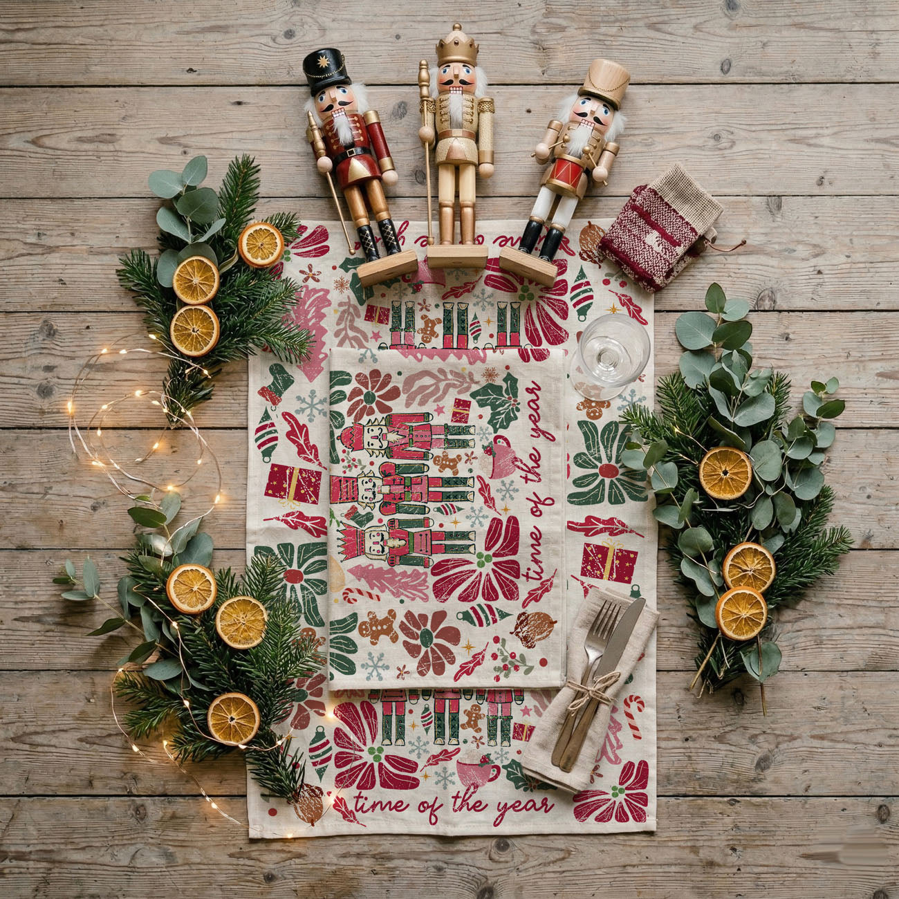 Boho Floral Nutcracker