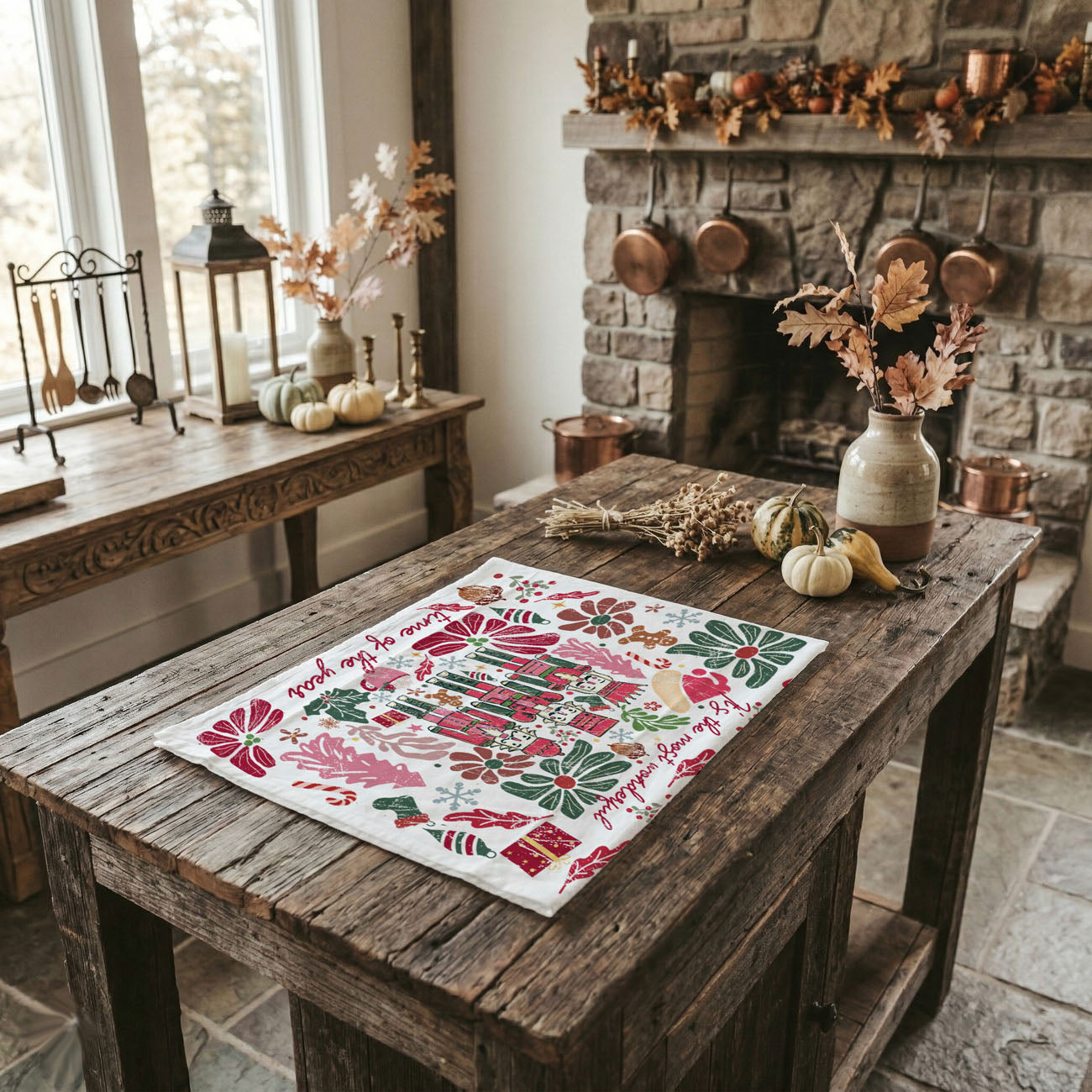 Boho Floral Nutcracker
