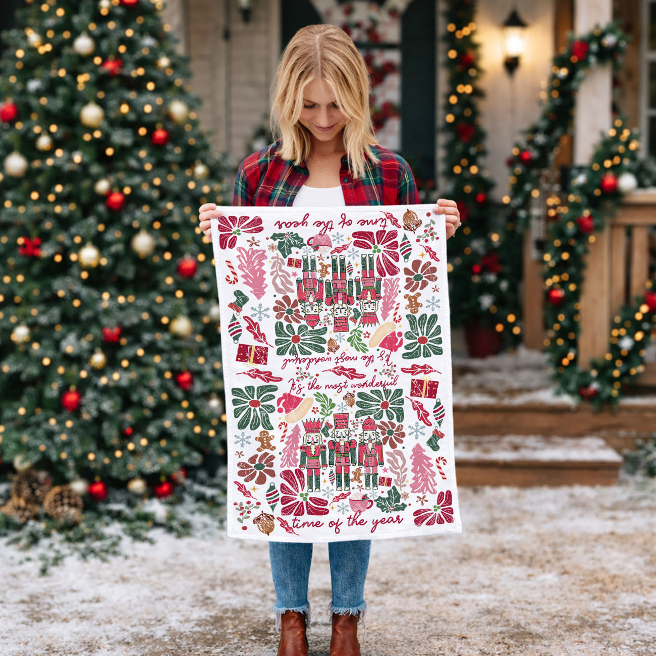 Boho Floral Nutcracker