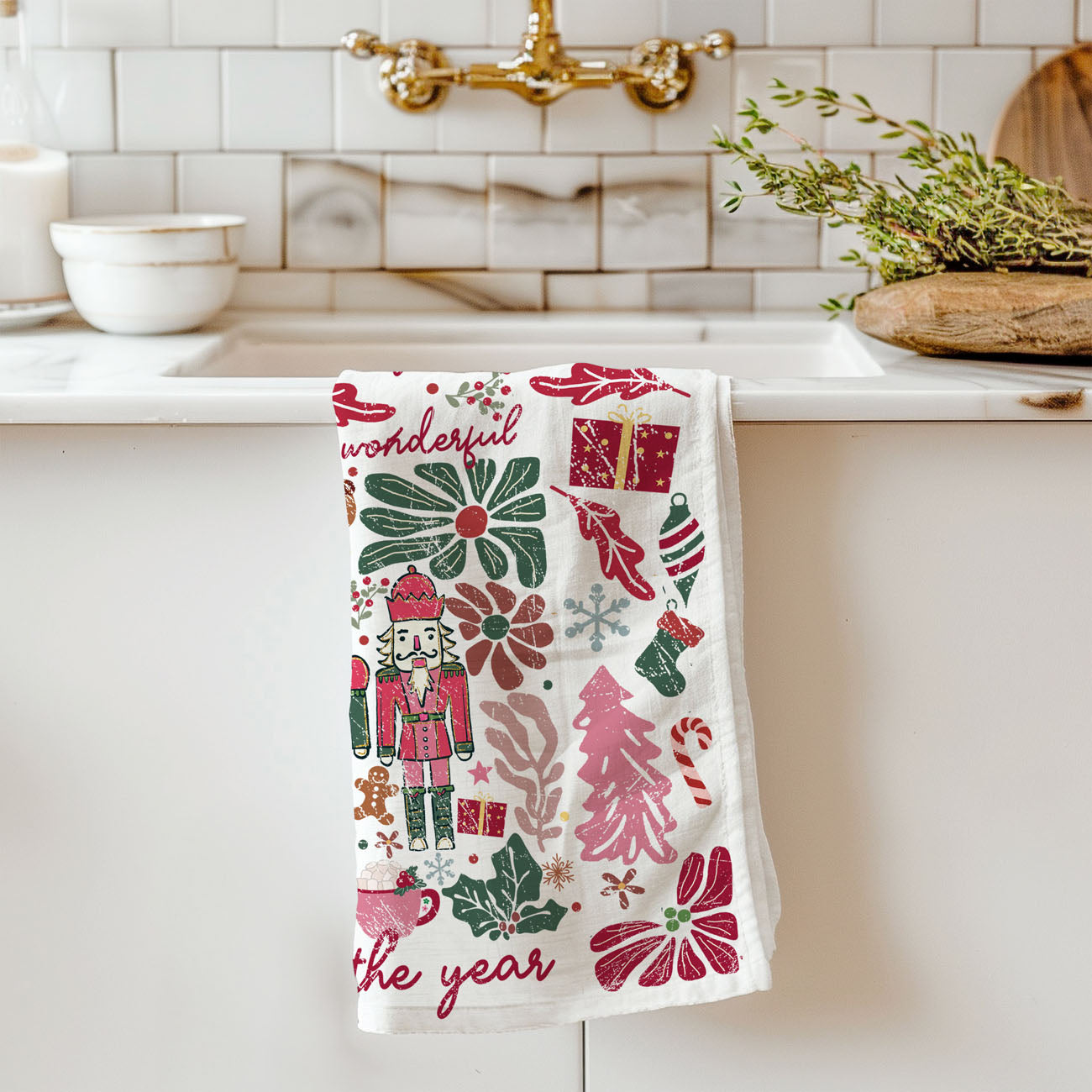 Boho Floral Nutcracker