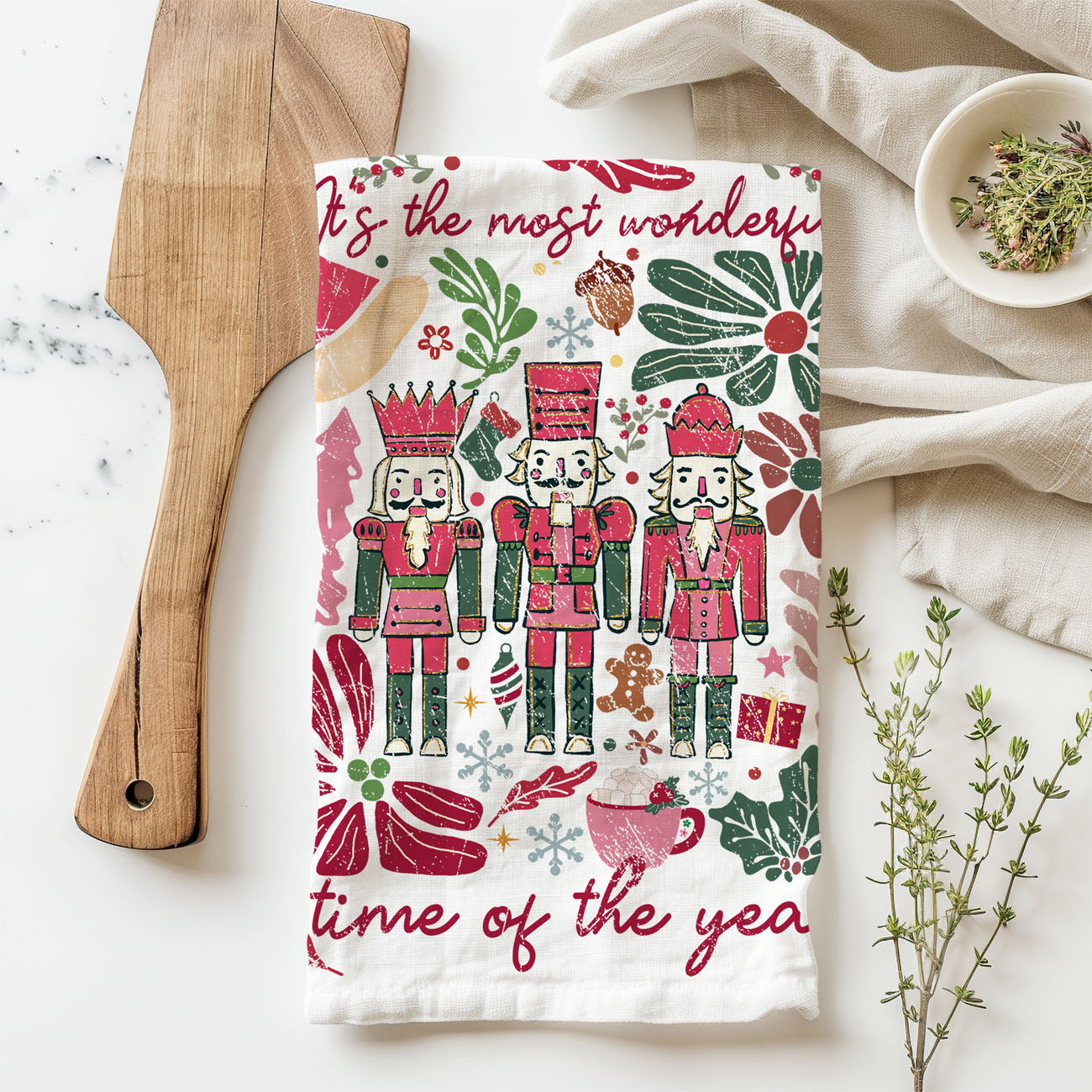 Boho Floral Nutcracker