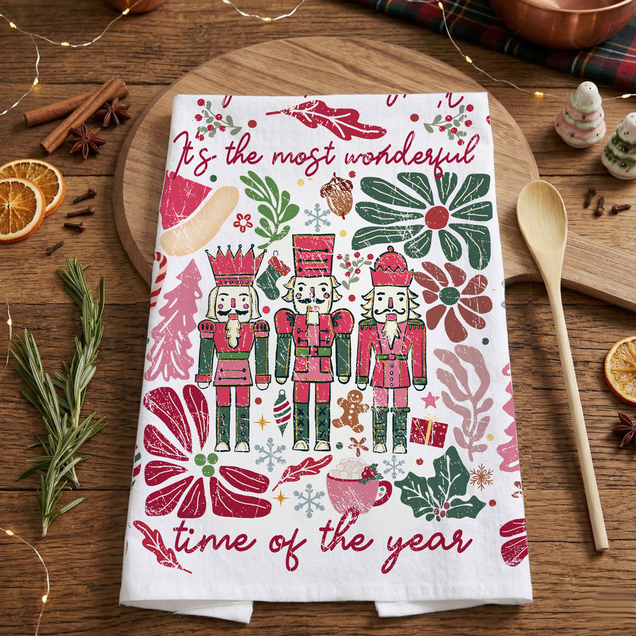 Boho Floral Nutcracker