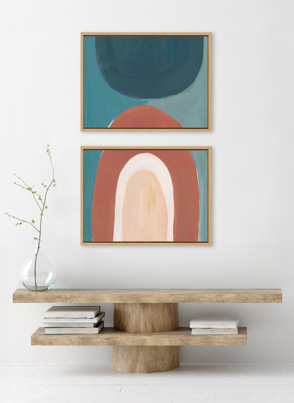 Sylvie Teotitlan Valley Study 1 A and B Framed Canvas Art Set by Kate Aurelia Holloway