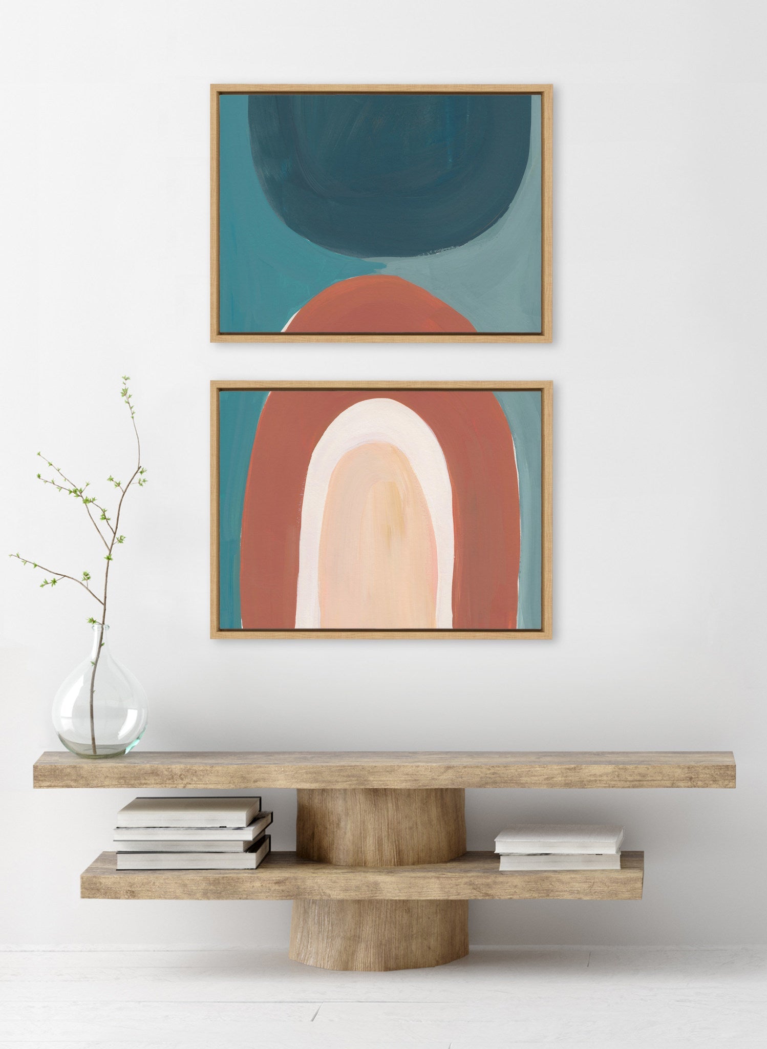 Sylvie Teotitlan Valley Study 1 A and B Framed Canvas Art Set by Kate Aurelia Holloway