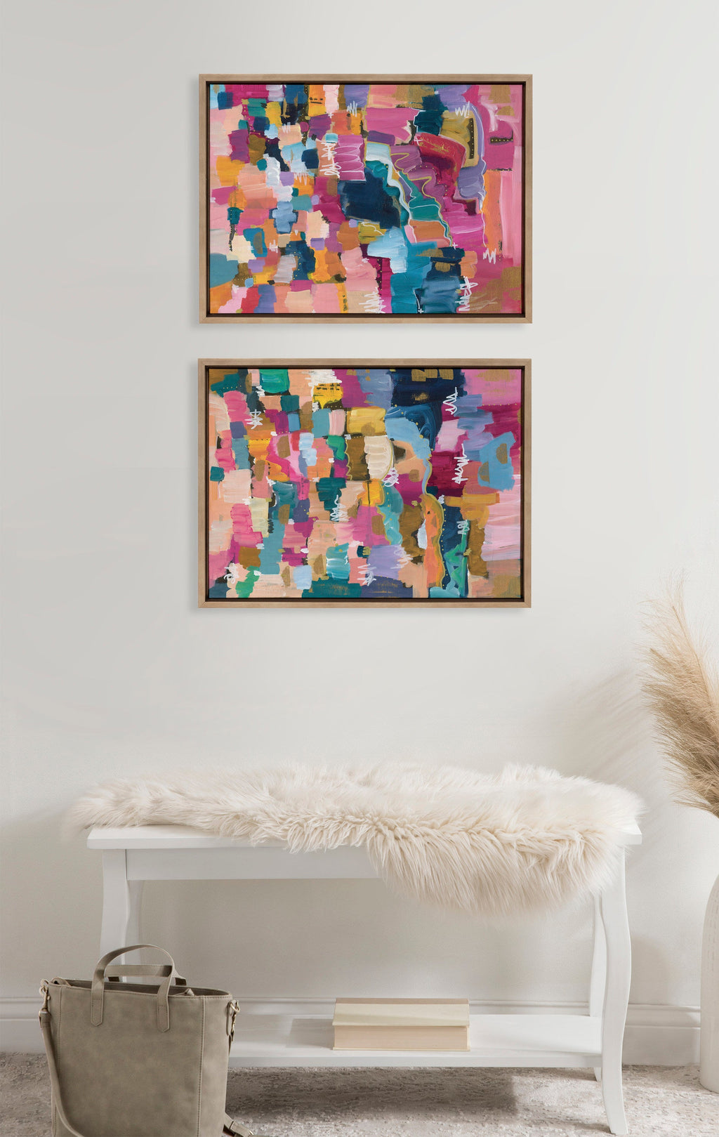 Sylvie Applause Framed Canvas Set by Leah Nadeau