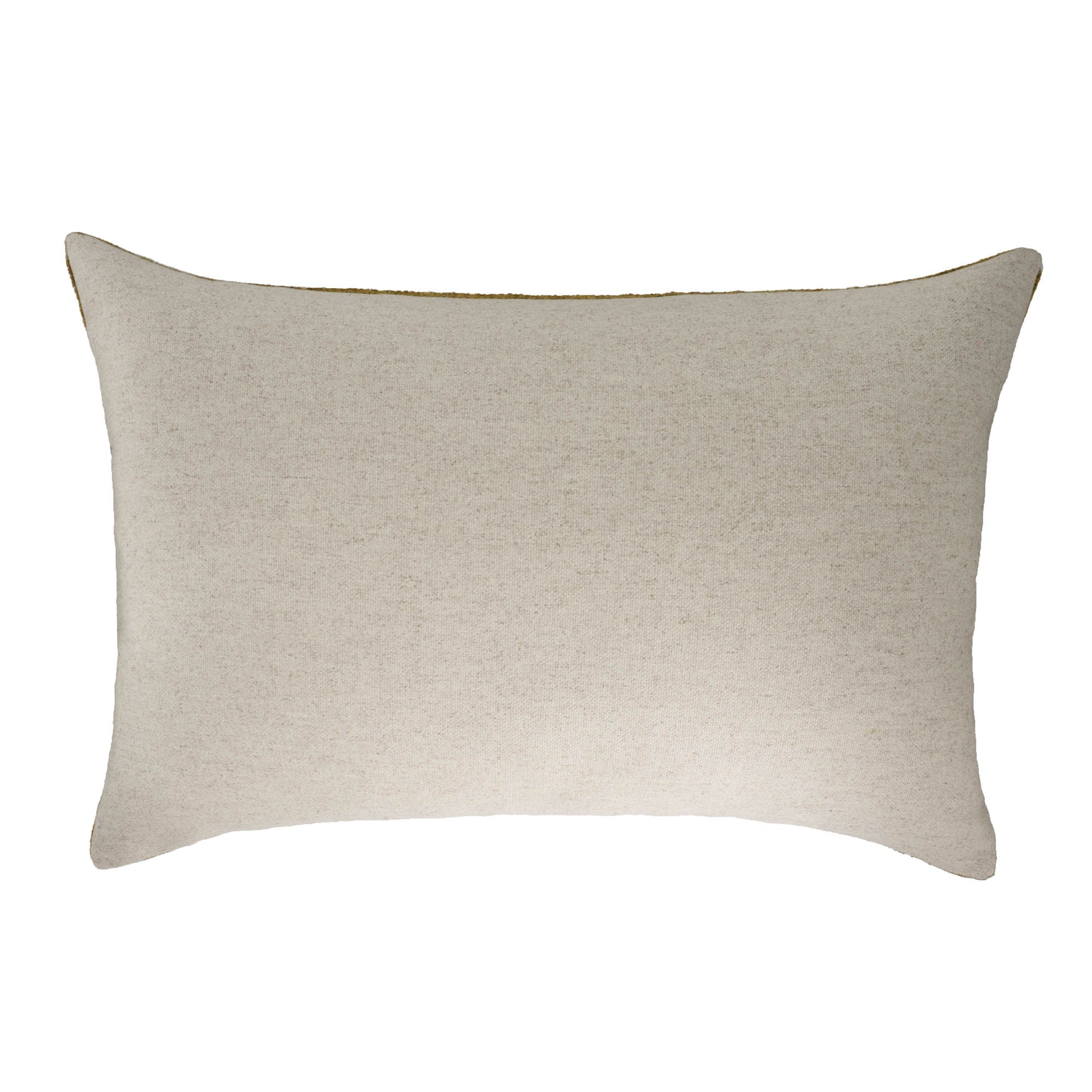 Olive Green Silk Velvet Ikat Pillow Cover, 16 x 24