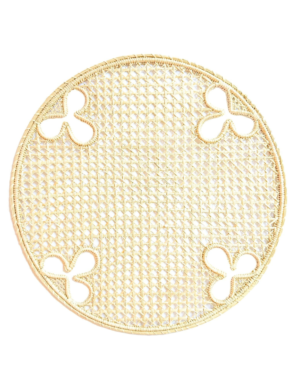 Handwoven Olive Motif Iraca Charger