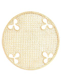 Handwoven Olive Motif Iraca Charger