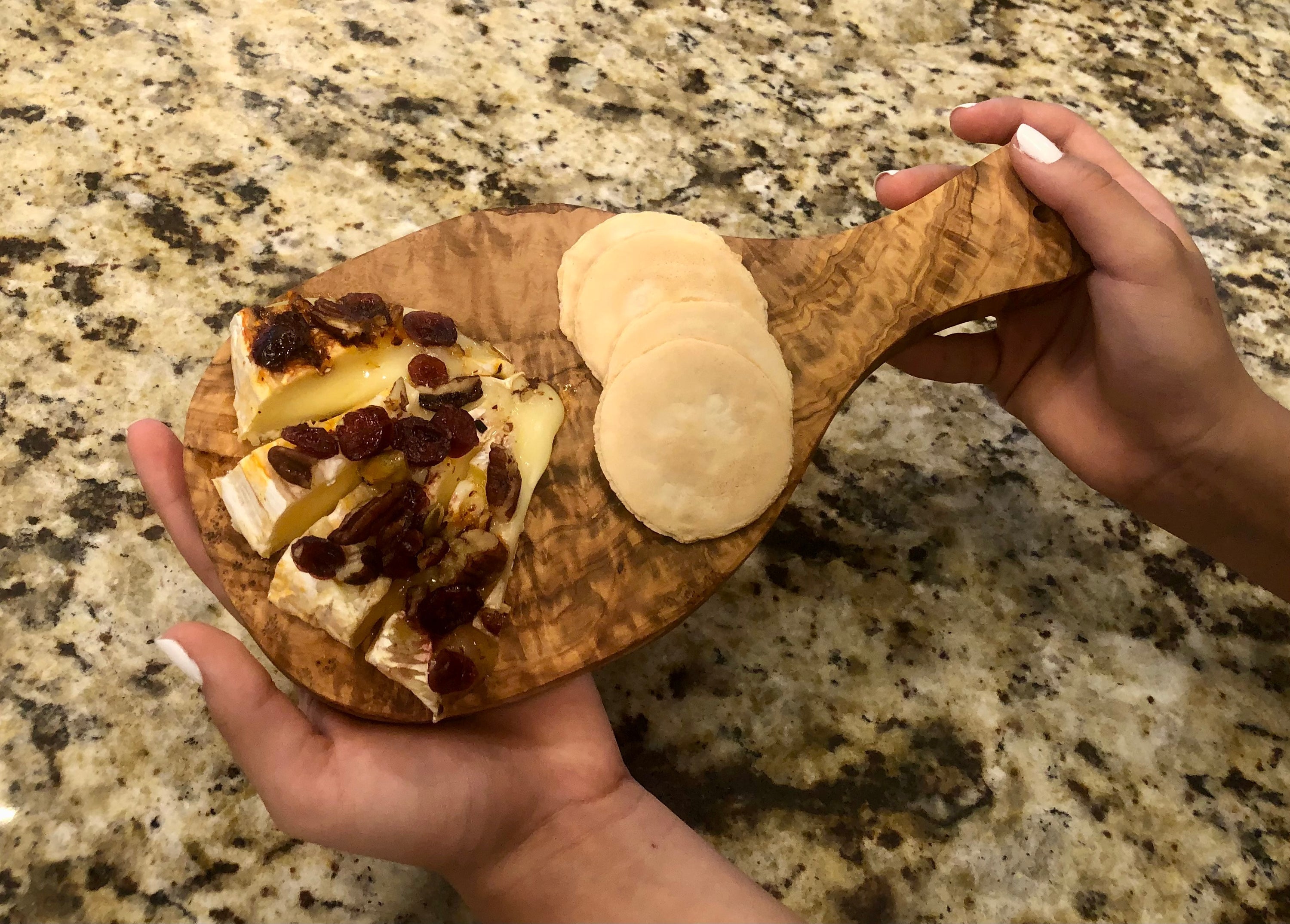 Olive Wood Cutting & Serving Board — 12 × 8 in.