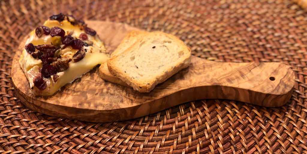 Olive Wood Cutting & Serving Board — 12 × 8 in.