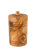 Olive Wood Salt Keeper with Lid