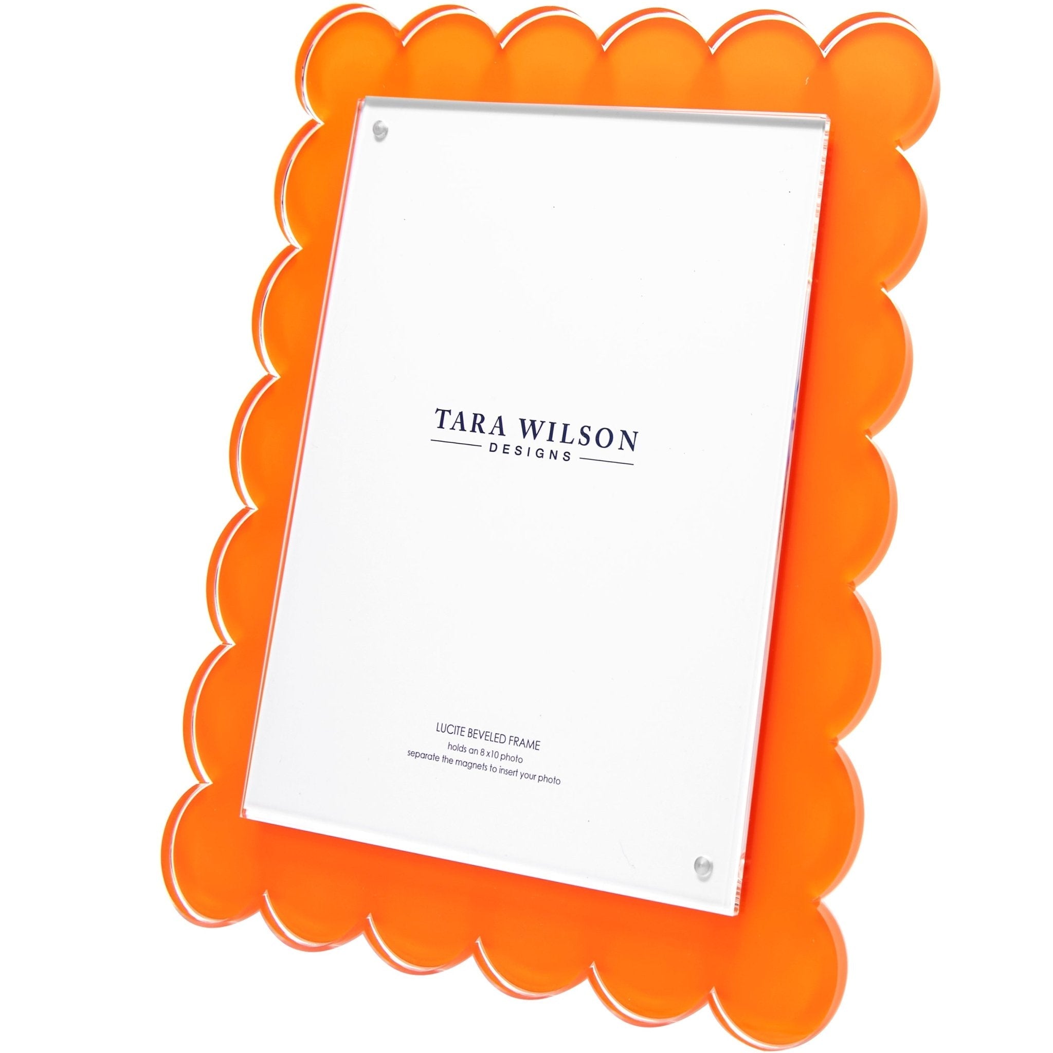 Orange Acrylic 8" x 10" Scallop Frame