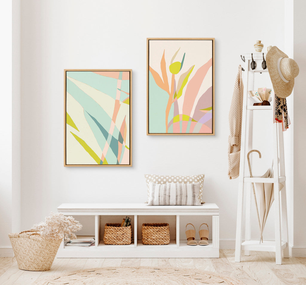 Sylvie Delight in the Moment 3 and 4 Framed Canvas by Alicia Schultz