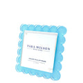 Pastel Blue Acrylic Square Scallop Frame