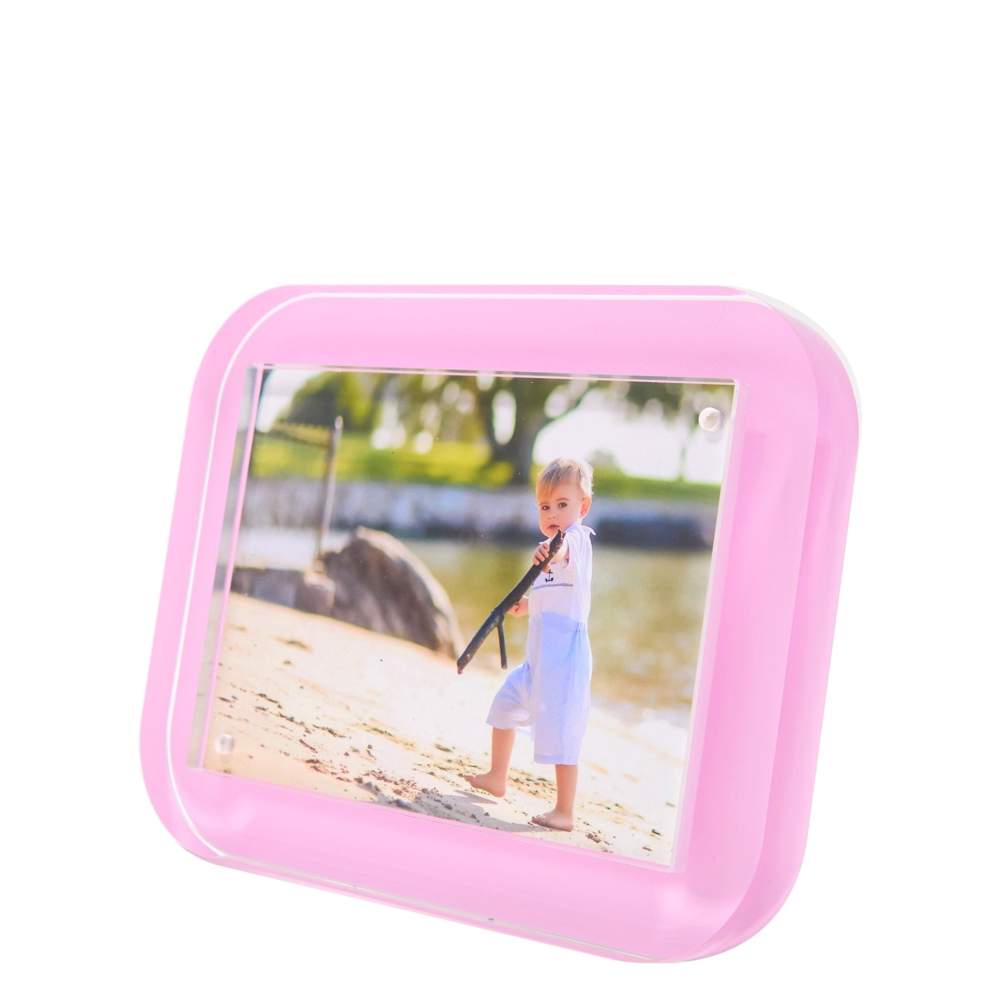 Pastel Pink Acrylic 5" x 7" Pop Frame
