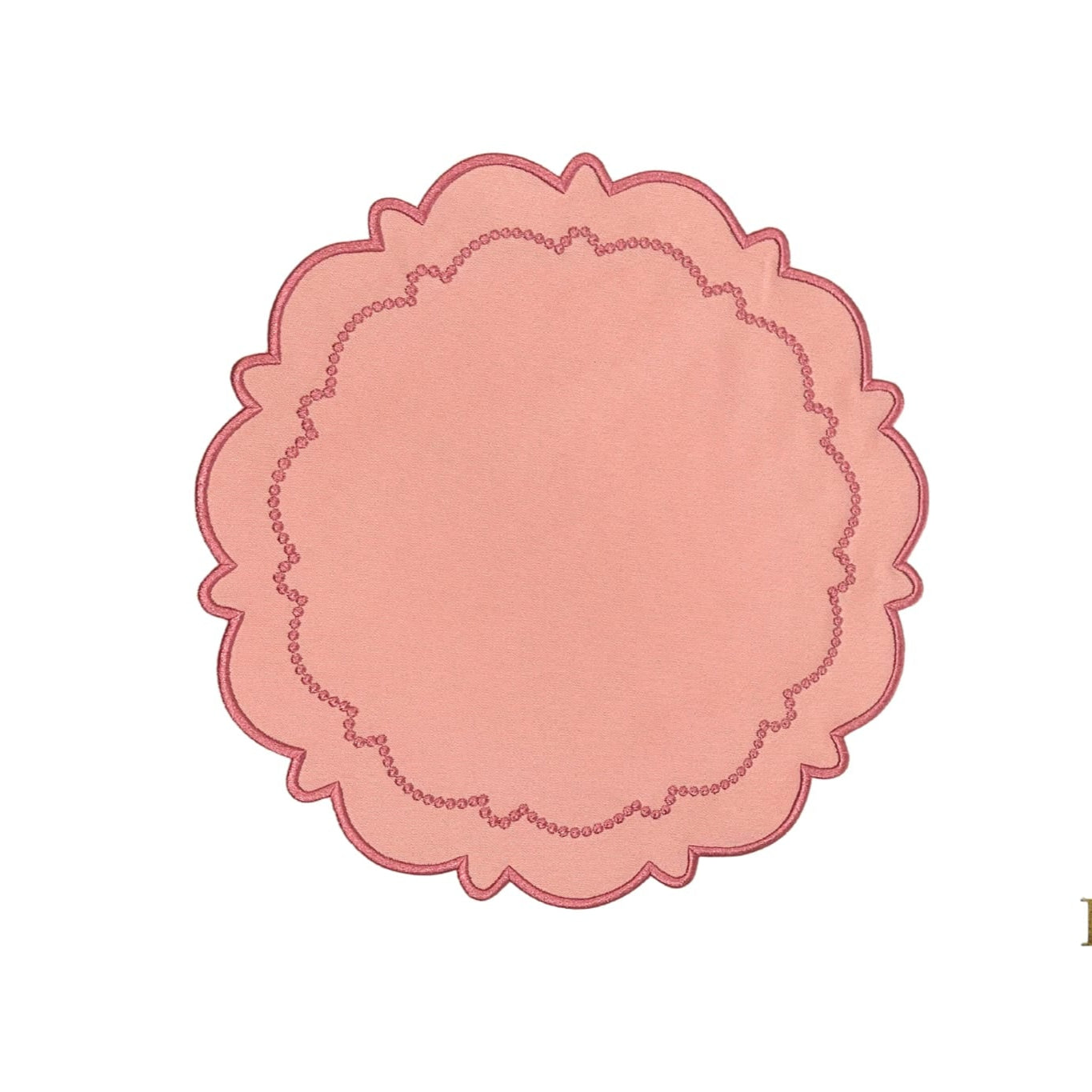 HARMONY PINK ROUND FABRIC PLACEMAT (Set Of 4)