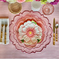 HARMONY PINK ROUND FABRIC PLACEMAT (Set Of 4)