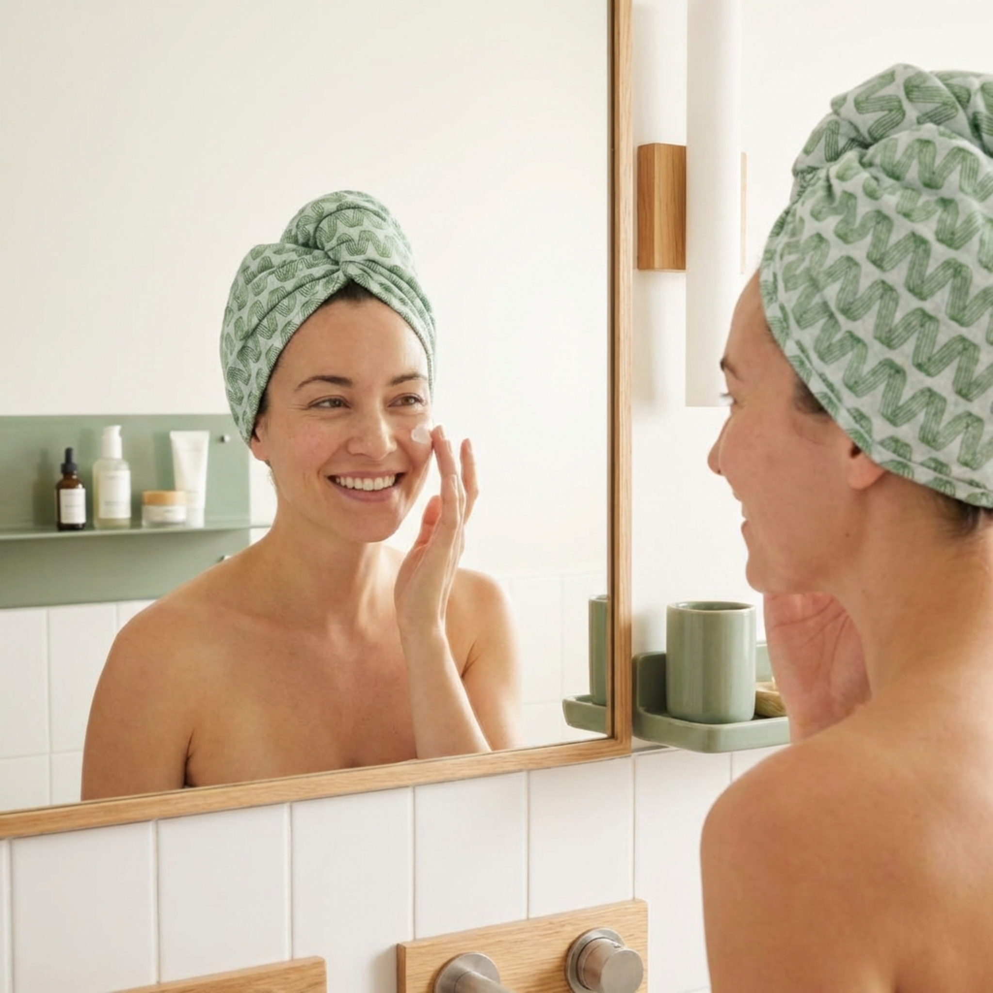 Fast Drying Hair Towel (Sage)