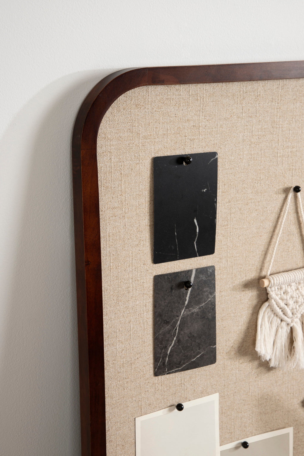 Hutton Wood Framed Fabric Pinboard