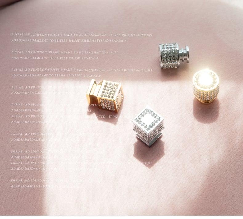 Crystal Glass Cabinet Knobs — Gold & Silver