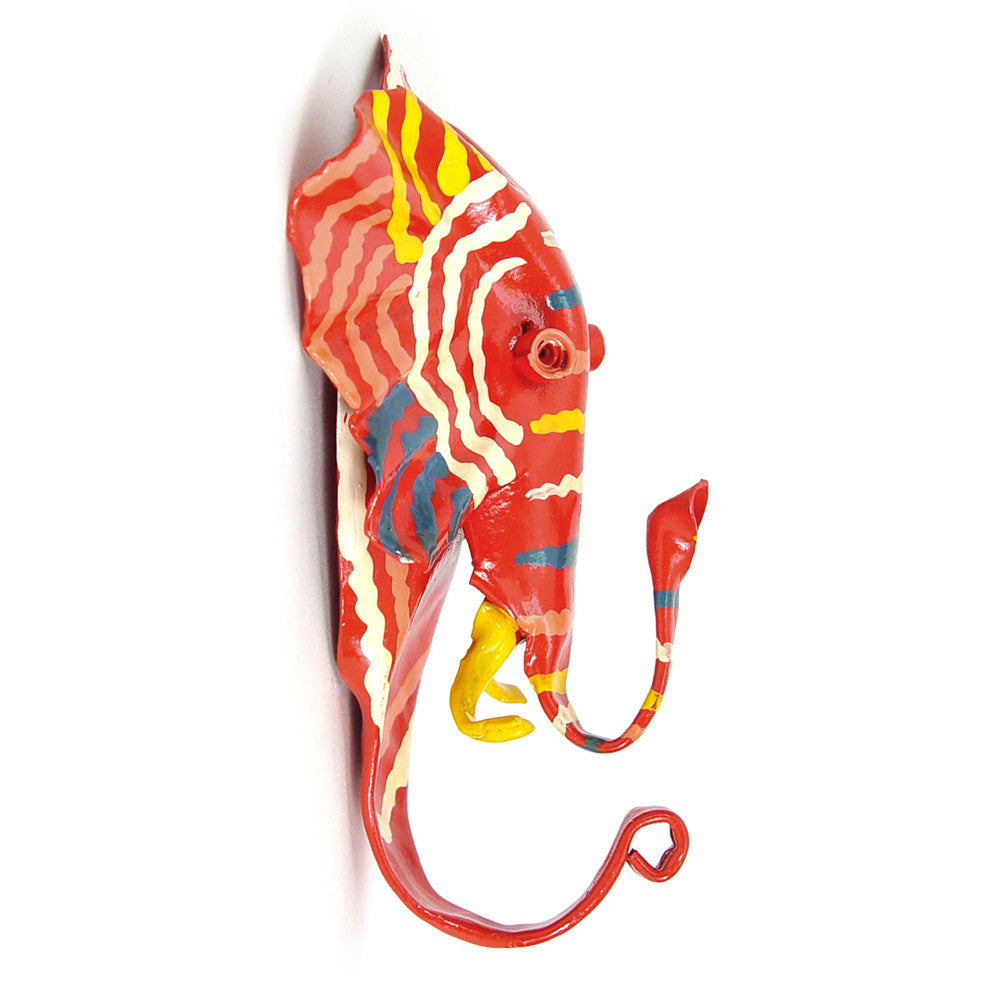 Painted Elephant Coat Hook