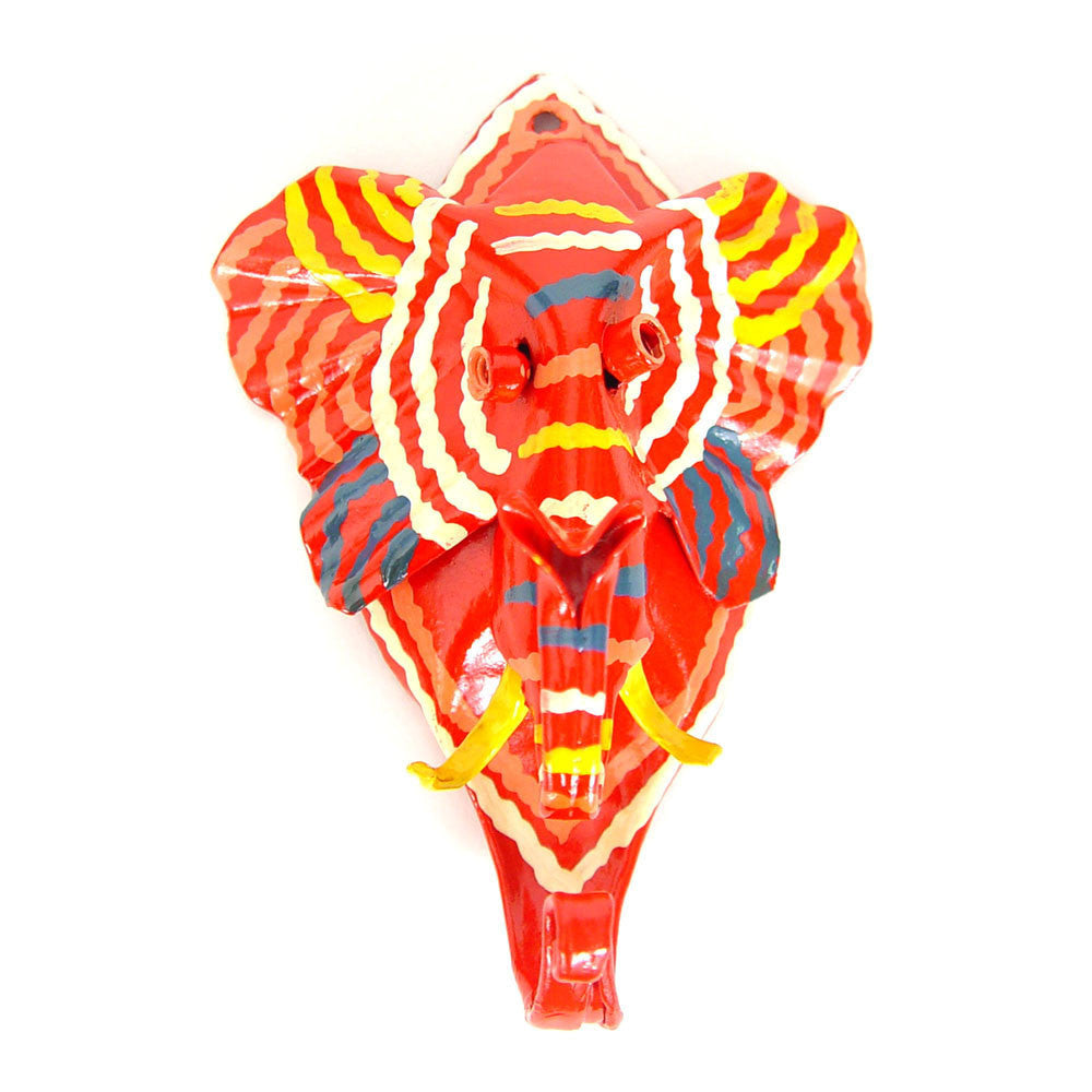 Painted Elephant Coat Hook
