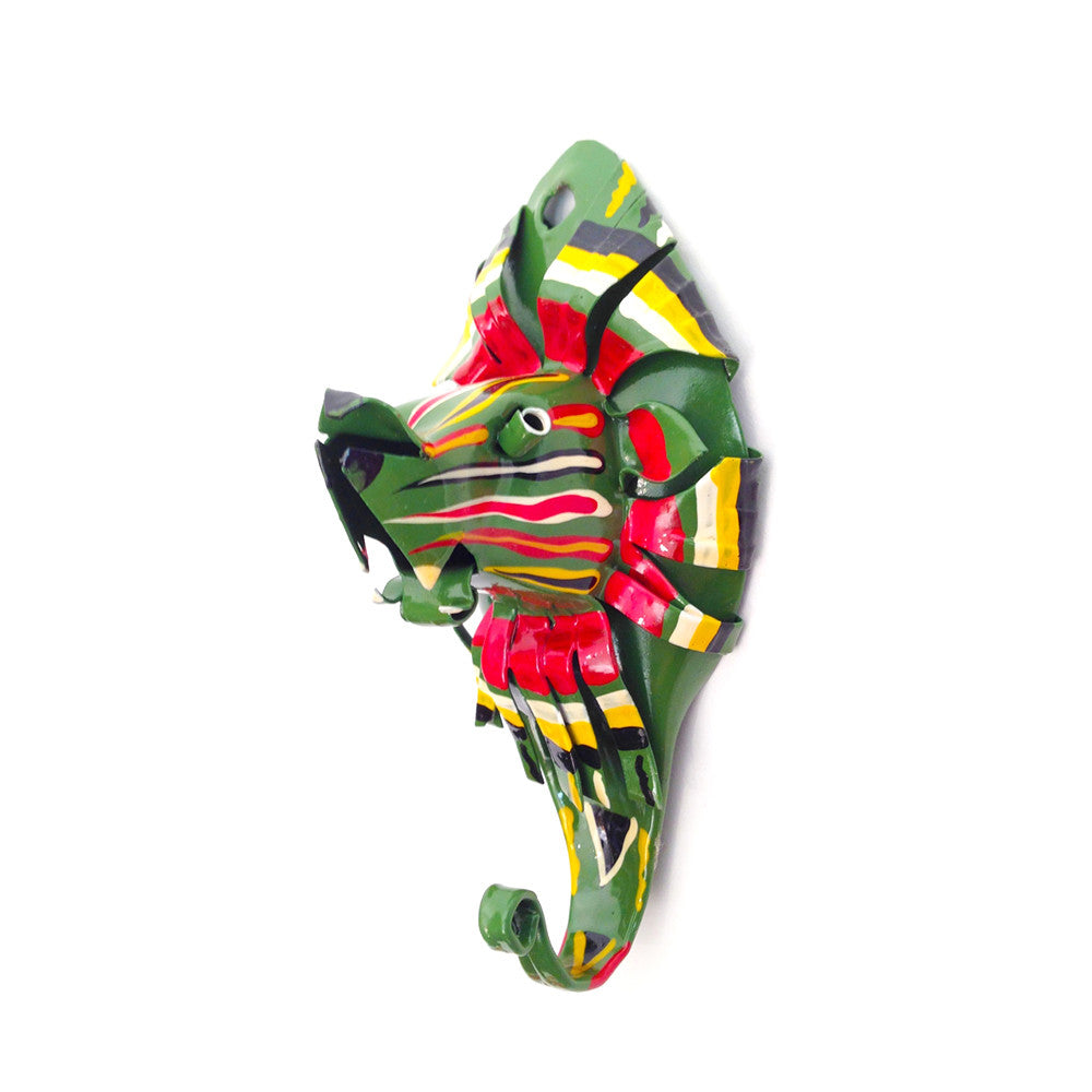 Painted Lion Coat Hook