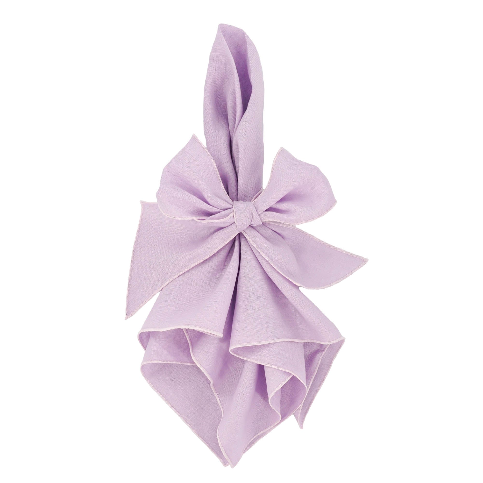 Aubergine Linen Dinner Napkins — Set of 4