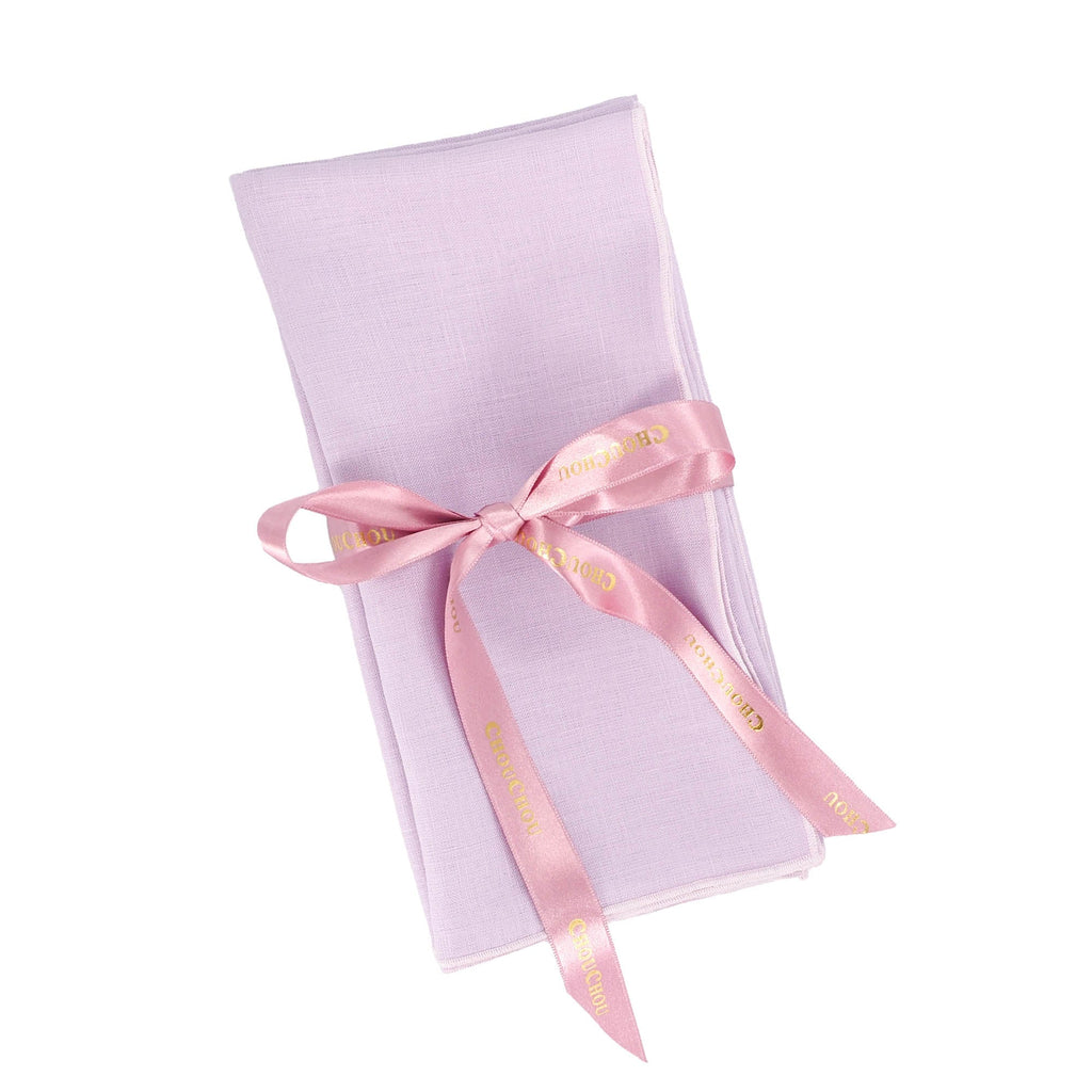Aubergine Linen Dinner Napkins — Set of 4