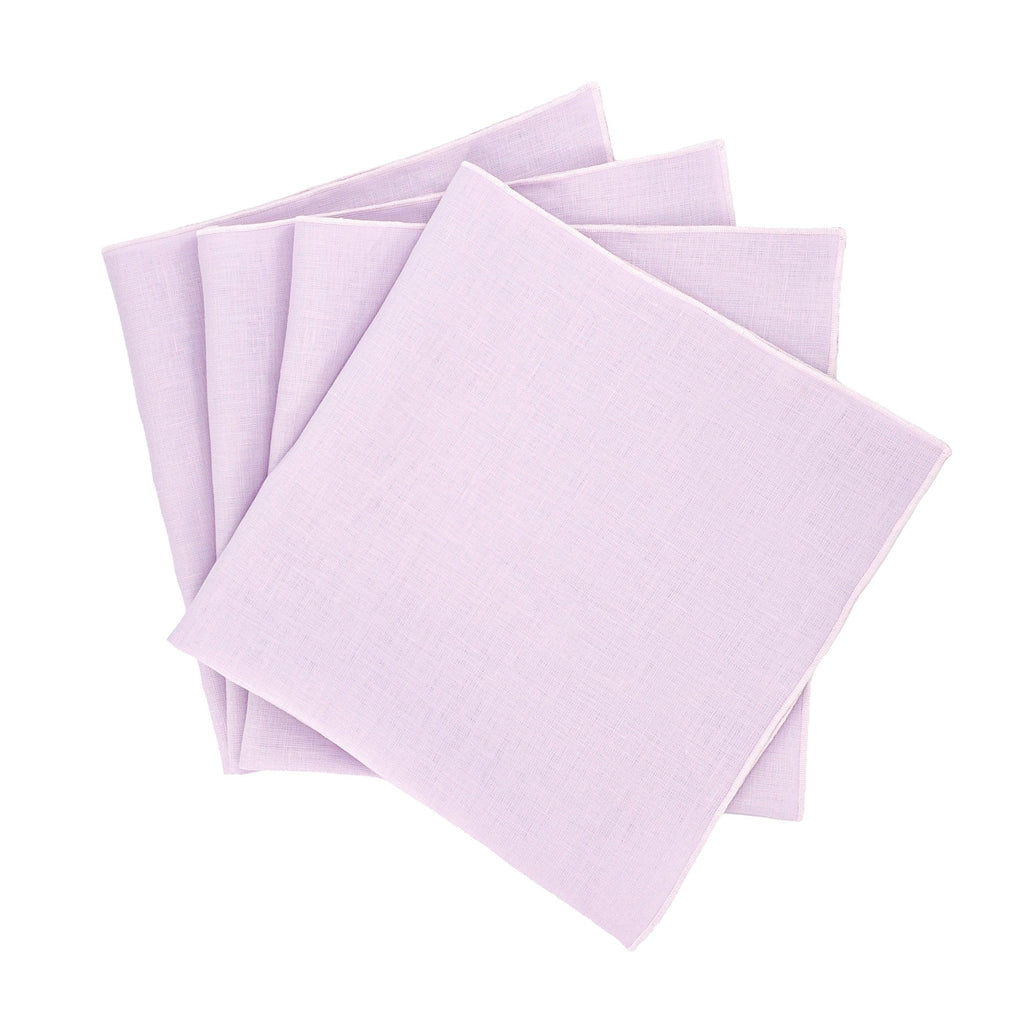 Aubergine Linen Dinner Napkins — Set of 4