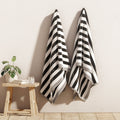 Oversized Striped Border Cabana Beach Towels - Santa Cruz
