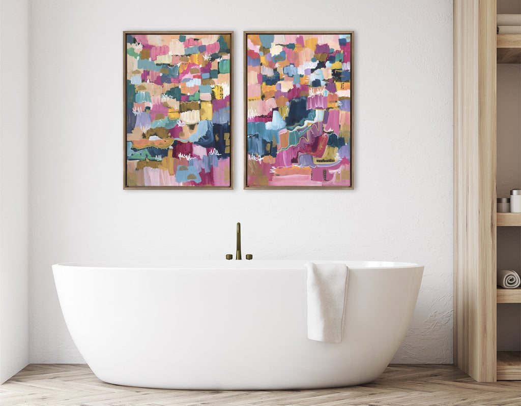 Sylvie Applause Framed Canvas Set by Leah Nadeau