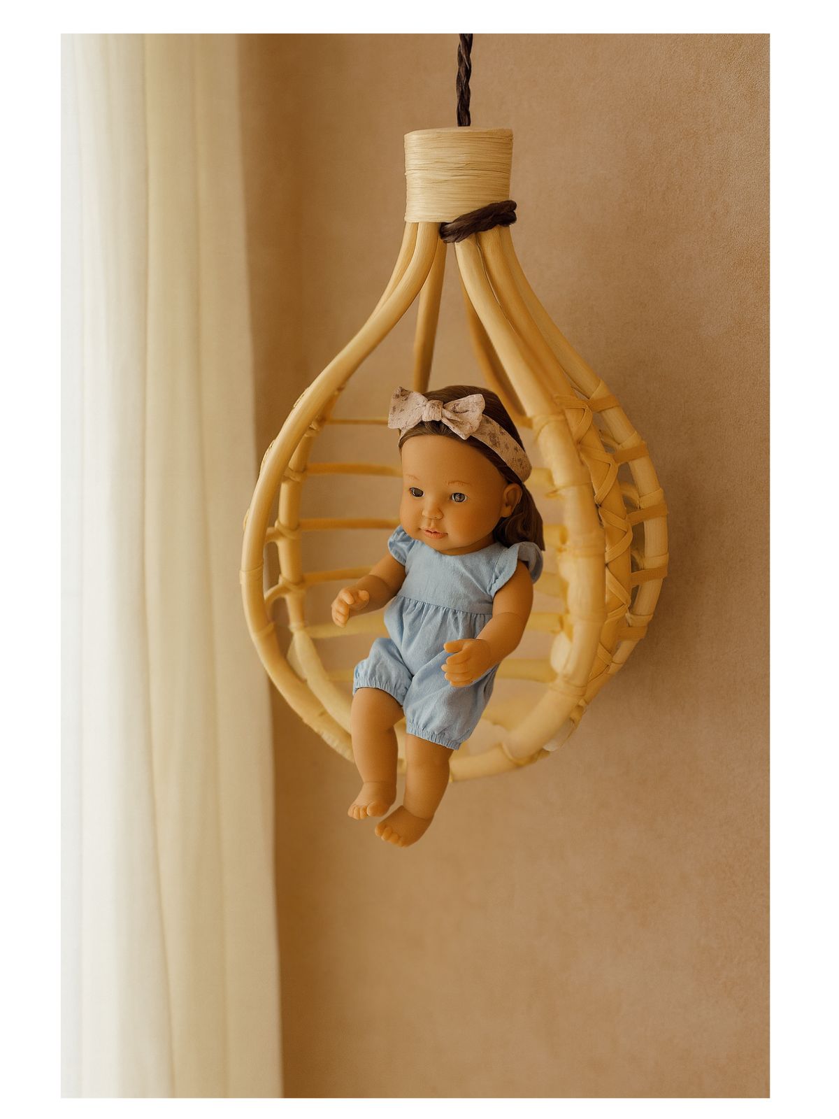 Rattan Nursery Wall Basket