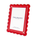 Red Acrylic Scallop Frame