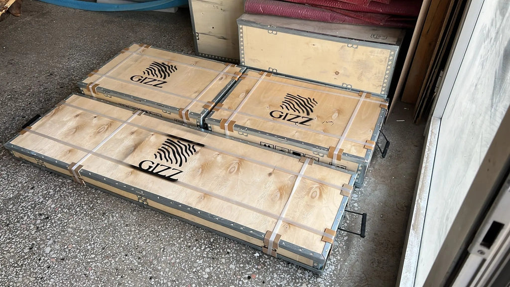 Walnut & Resin Sculptural Shelving Divider