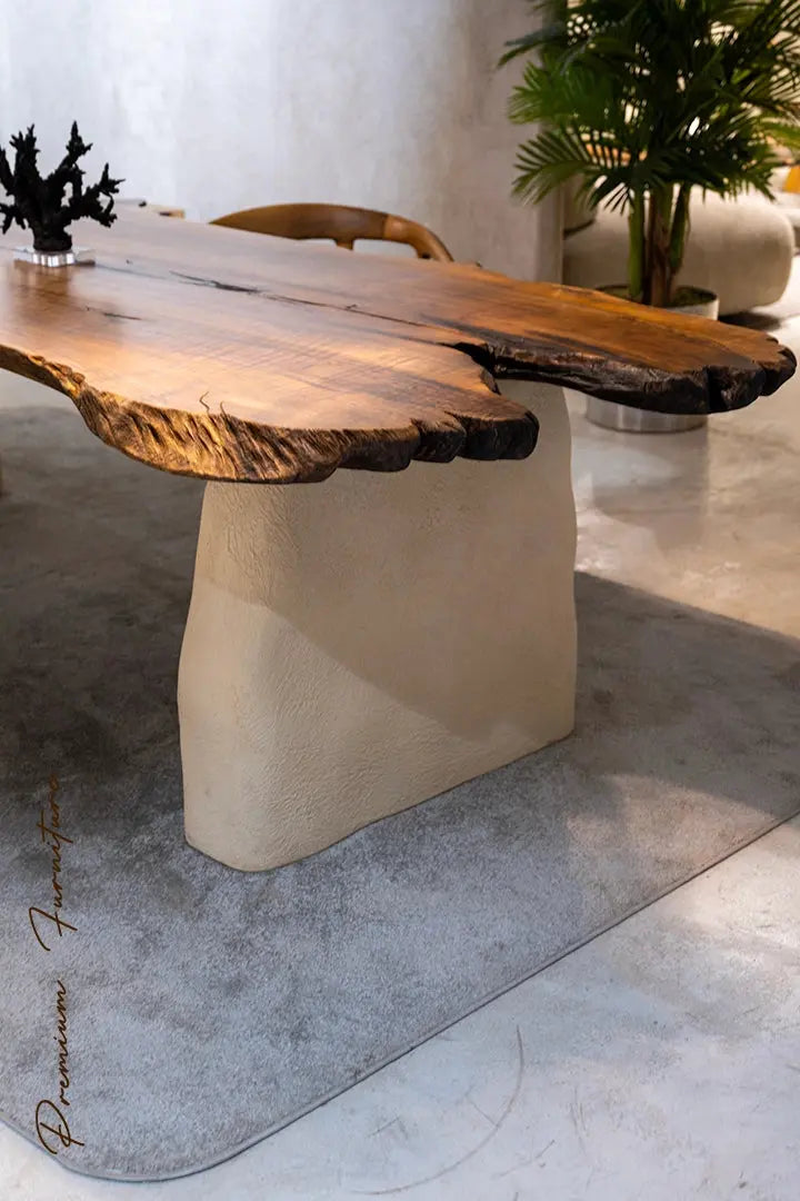 Wabi-Sabi Solid Walnut Dining Table