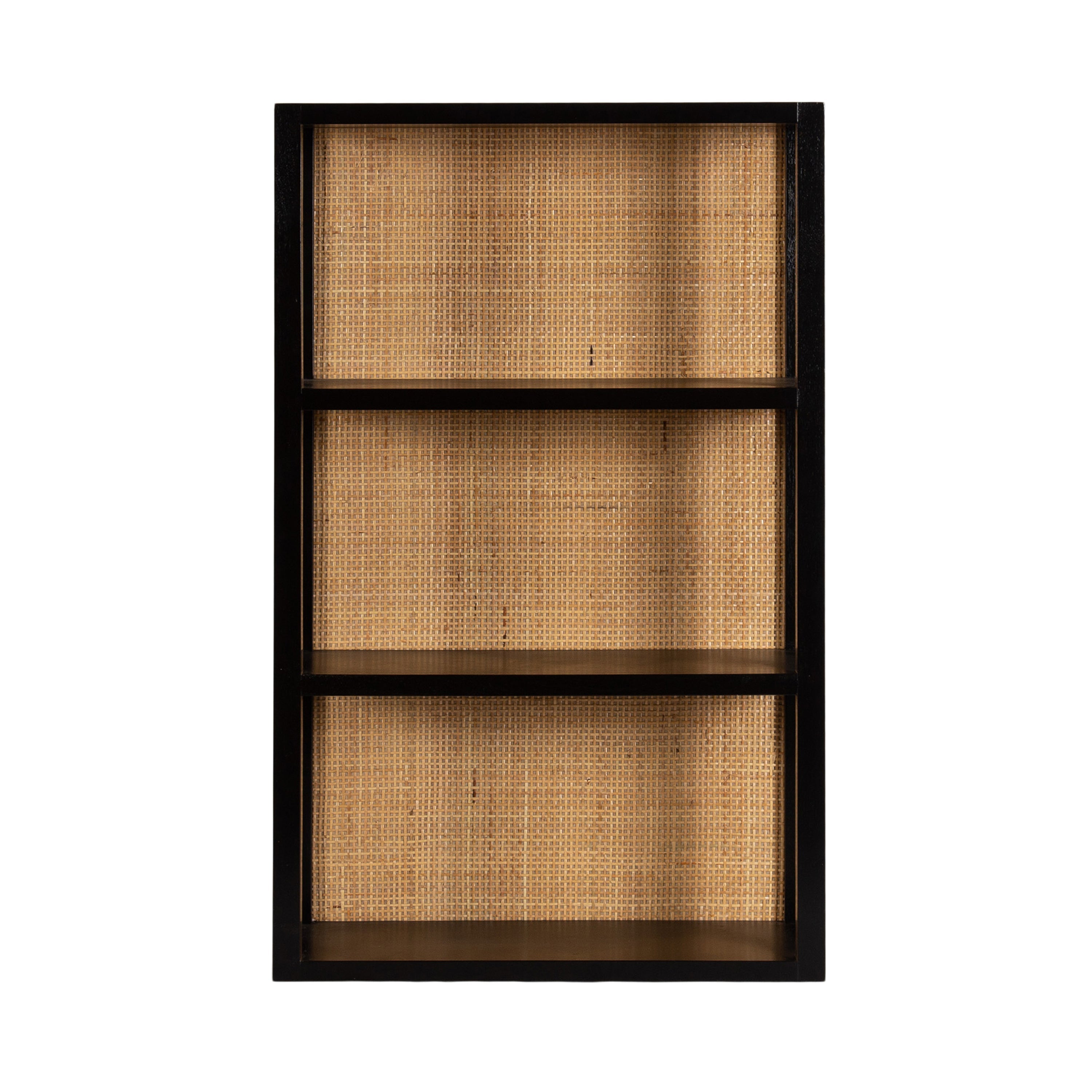 Ori Rattan/Wood Wall Shelf