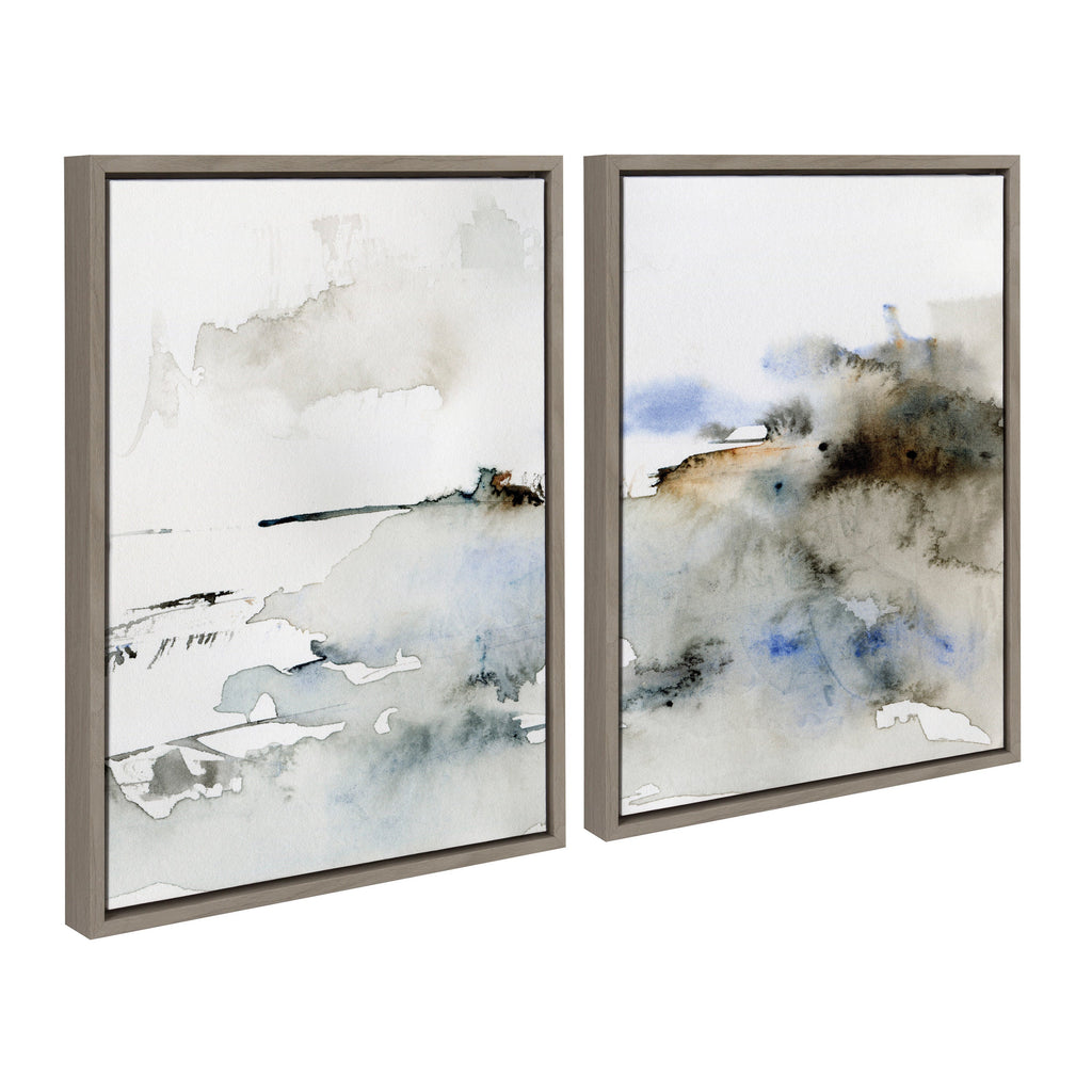 Sylvie Close Your Eyes and Remember 1 Framed Canvas by Maja Mitrovic of Makes My Day Happy
