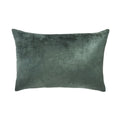 Sage Green Silk Velvet Ikat Pillow Cover, 16 x 24