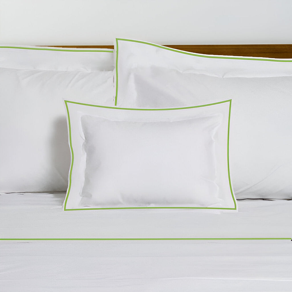400TC Embroidery Cotton Sateen Solid Duvet Cover Set