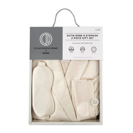 Satin Robe & Weighted Eye Mask Gift Set