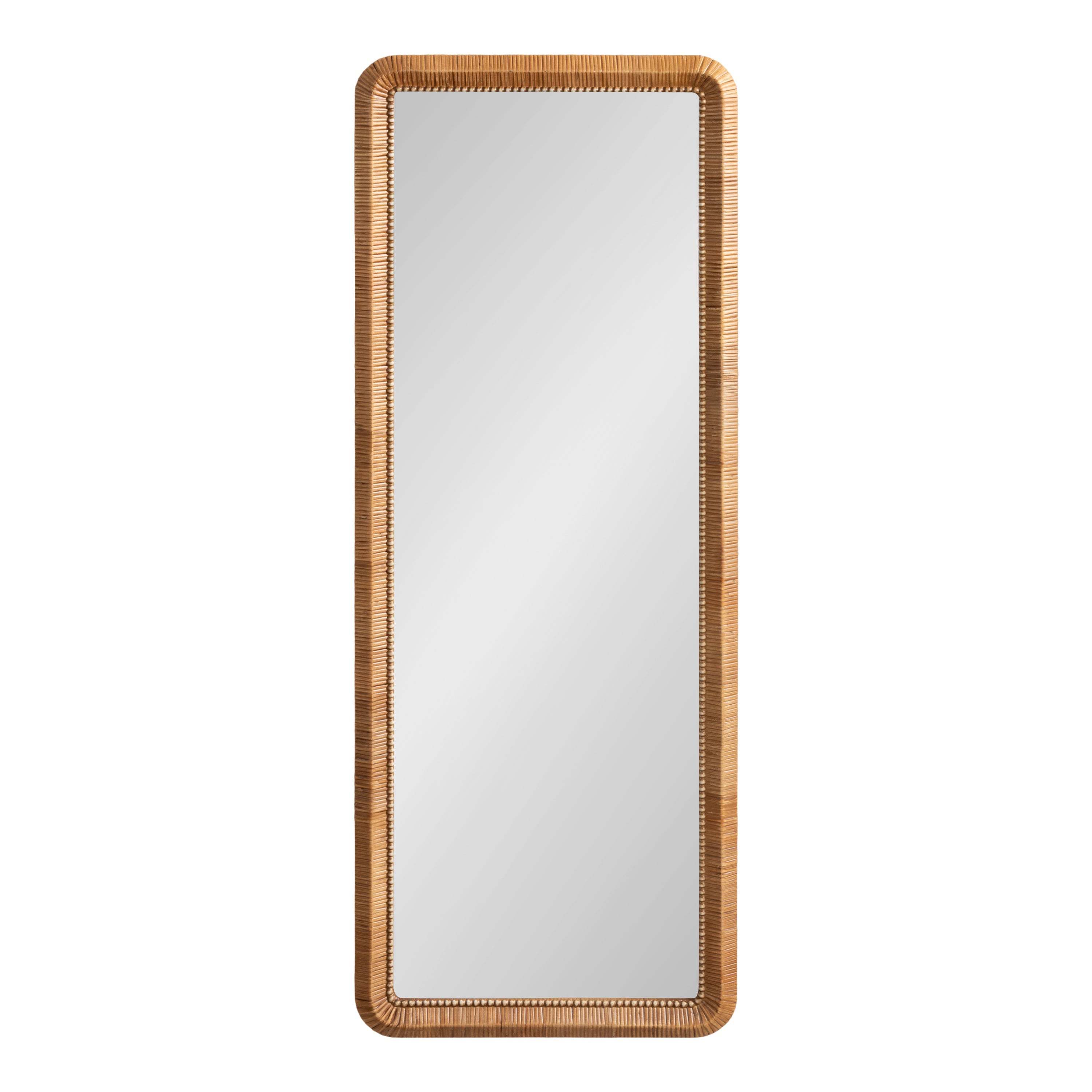 Rahfy Beaded Rectangle Framed Mirror
