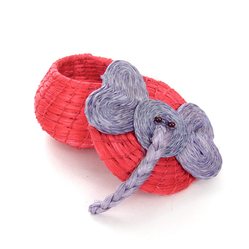 Elephant Tiny Basket - Pink