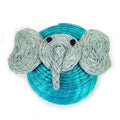 Elephant Tiny Basket - Turquoise Blue