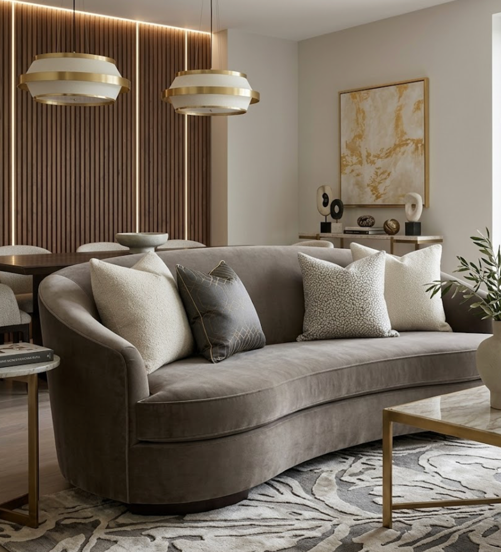 Spotted Chenille Pillow Cover in Ivory Natural