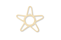 Natural Rattan Star Wall Mirror